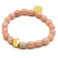 Armband facet 6mm (champagne)