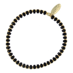 Armband halfedelsteen black...