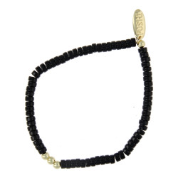 Armband halfedelsteen black...