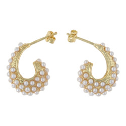 Oorbellen steker krom goud...