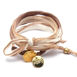 Armband facet 6mm (champagne)