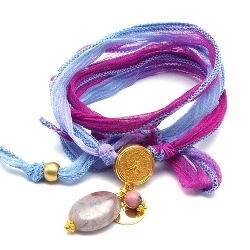 Armband facet 6mm (champagne)