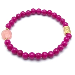 Armband facet 6mm (champagne)