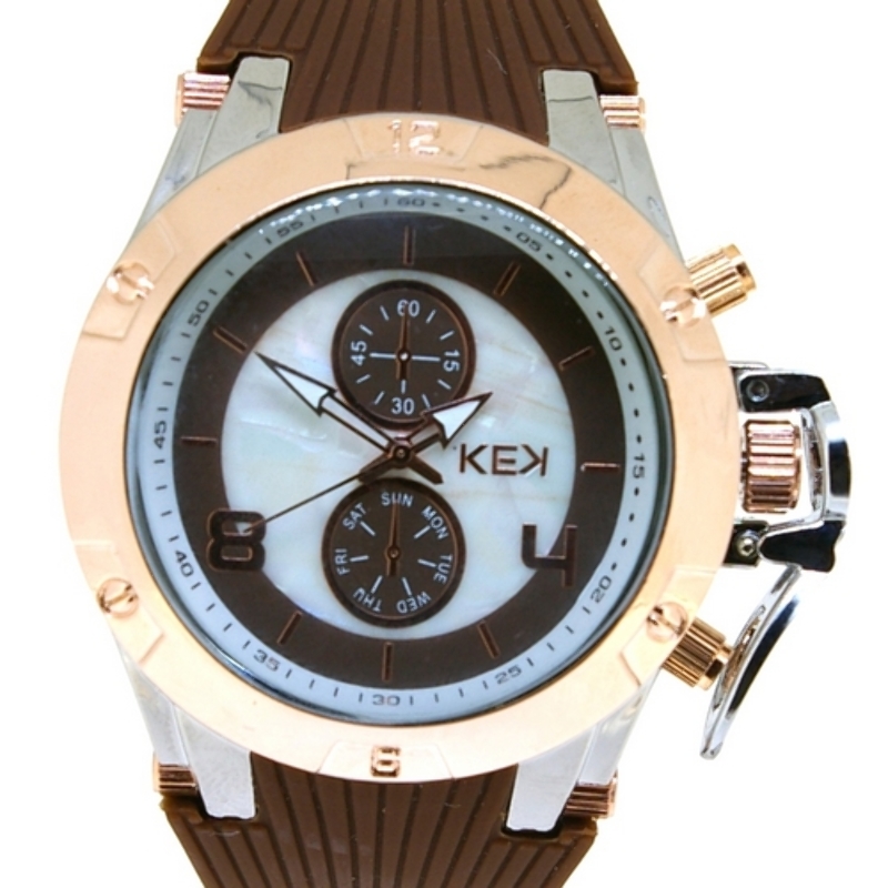 KEK horloge unisex bruin