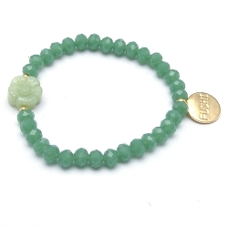 Armband facet 6mm (champagne)