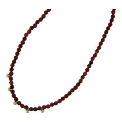 Ketting facet halfedelsteen...