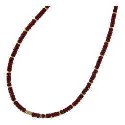 Ketting kort halfedelsteen...