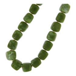 Ketting acryl vierkant groen