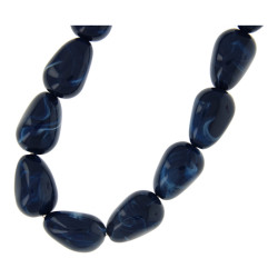 Ketting acryl ovaal bonk...