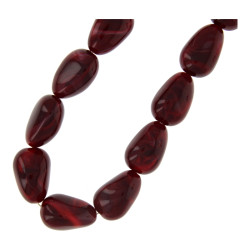 Ketting acryl ovaal bonk...