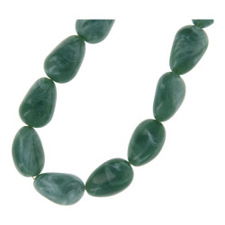Ketting acryl ovaal bonk groen