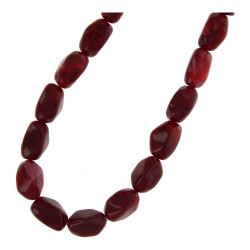 Ketting acryl ovaal kralen...