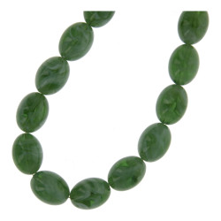 Ketting acryl ovaal dik groen