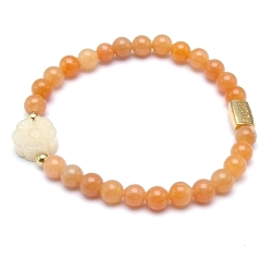 Armband facet 6mm (champagne)