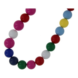 Ketting 16mm acryl kralen mix
