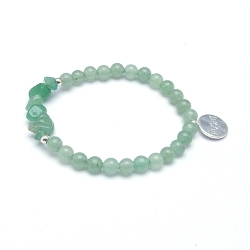 Armband facet 6mm (champagne)