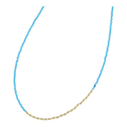 Ketting 2mm facet petrol...