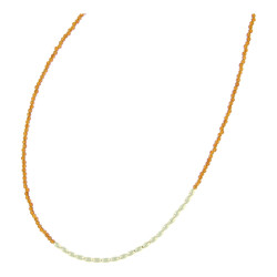 Ketting 2mm facet bruin met...