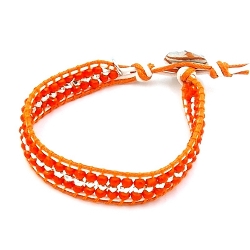 Armband facet 6mm (champagne)