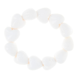 Armband harten acryl groot wit