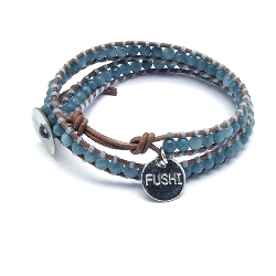 Armband facet 6mm (champagne)