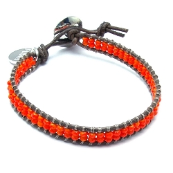 Armband facet 6mm (champagne)