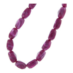 Ketting acryl ovaal kralen...