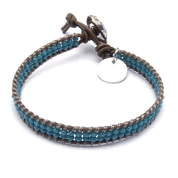 Armband facet 6mm (champagne)