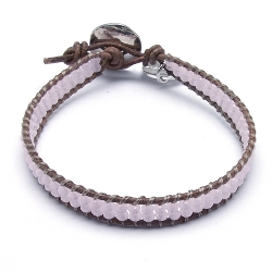 Armband facet 6mm (champagne)