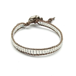 Armband facet 6mm (champagne)