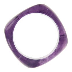 Armband resin vierkant paars