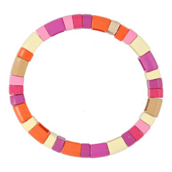 Armband emaille tegel rond...