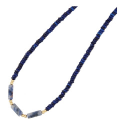 Ketting kort halfedelsteen...