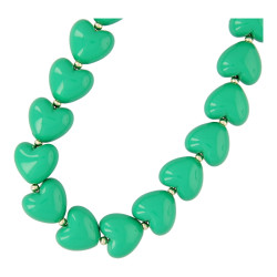 Ketting acryl hart xxl groen