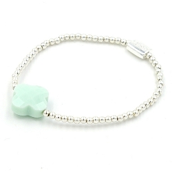 Armband facet 6mm (champagne)