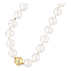 Ketting schelpparels wit en...