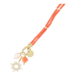 Ketting koraal oranje met...