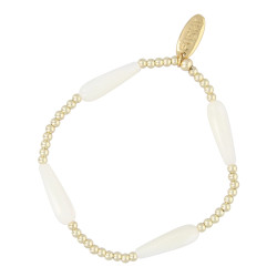 Armband schelp druppel en...