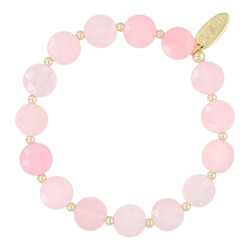 Armband halfedelsteen coin...