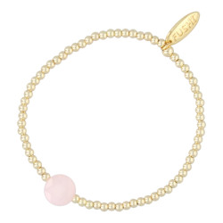 Armband halfedelsteen coin...