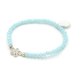 Armband facet 6mm (champagne)