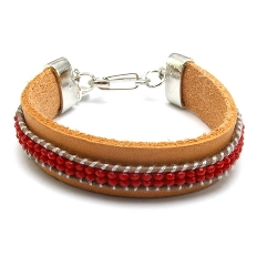 Armband facet 6mm (champagne)