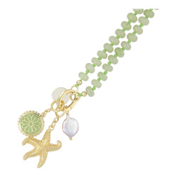 Ketting glaskralen...