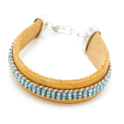 Armband facet 6mm (champagne)