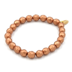 Armband facet 6mm (champagne)