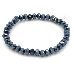 Armband facet 6mm (champagne)