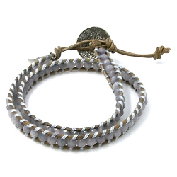 Armband facet 6mm (champagne)