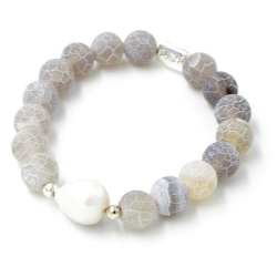 Armband facet 6mm (champagne)