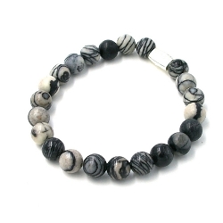 Armband facet 6mm (champagne)