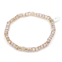 Armband facet 6mm (champagne)